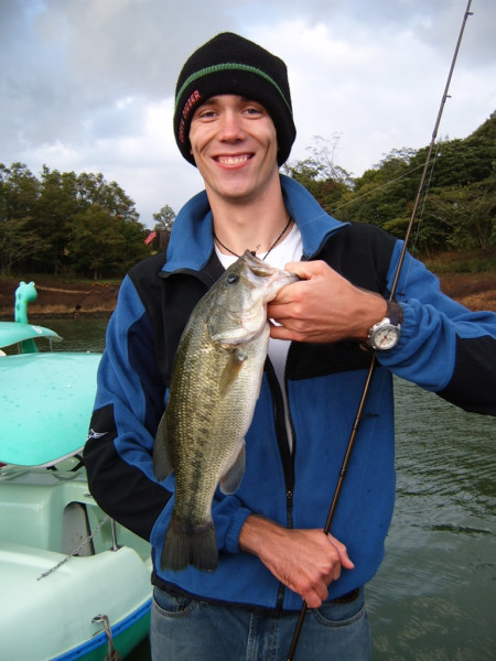 My gigantic hands make the bass look smaller than it was, honest!