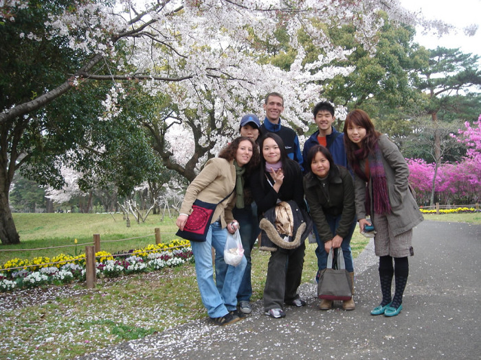 Back row: Jane, Drew, Satoshi Front row: C.G., Michelle, Taw, Jessica