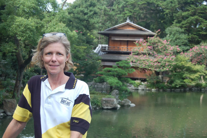 Beautiful scenery, hideous shirt.