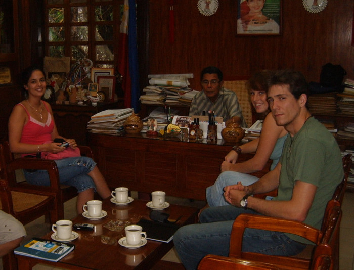 The governor took great pleasure in whipping a revolver out of a desk drawer and pointing it at his guests, then pulling the trigger to reveal that it was a cigarette lighter. No, I am not making this up.