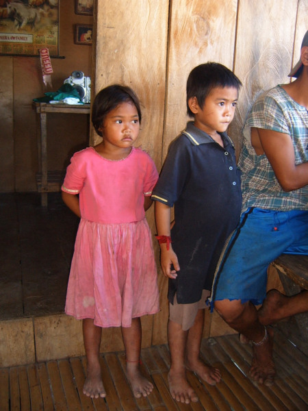 Many of the children were highly suspicious of us outsiders, but couldn't deny their curiosity to know what was going on. So they would stand nearby, but not too close!, with very stern faces.