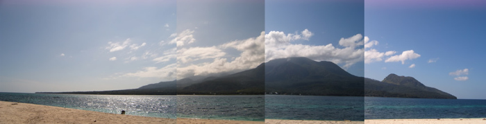 Taken from a sandbar one kilometer offshore.