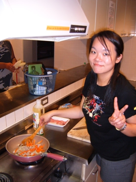 Walking cookbook, this woman.