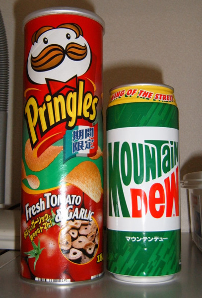 Pretty much got all my food groups covered in this shot.