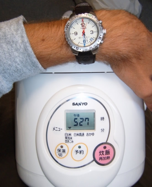 In America people can't set the clock on their VCRs, in Japan the rice cooker informs you that your wristwatch is 30 seconds slow.