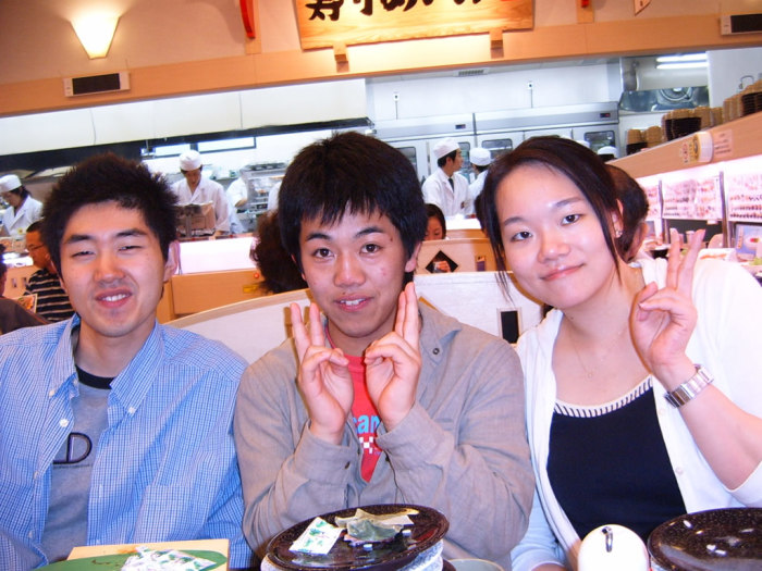 Satoshi, Makoto, and Michelle