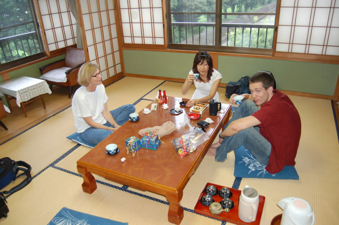 Afternoon tea at the ryokan we booked for my parents.
