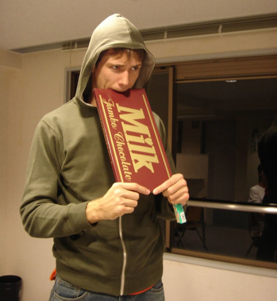 I'm an adult! I eats what I wants!