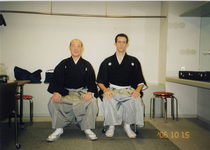 Sensei & I pimping the Gucci linens