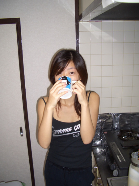 First eggnog sip ever!